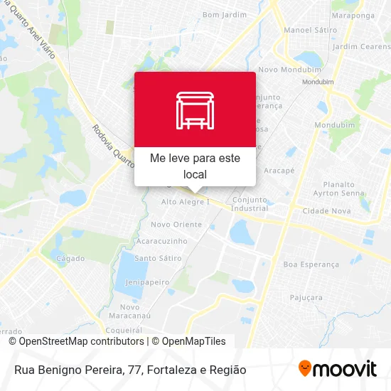 Rua Benigno Pereira, 77 mapa