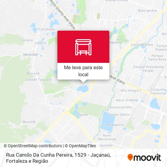 Rua Camilo Da Cunha Pereira, 1529 - Jaçanaú mapa