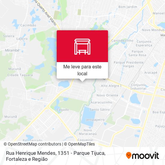 Rua Henrique Mendes, 1351 - Parque Tijuca mapa