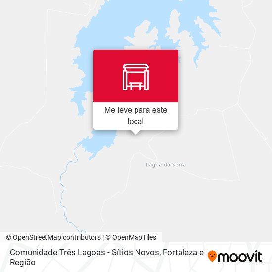 Comunidade Três Lagoas - Sítios Novos mapa