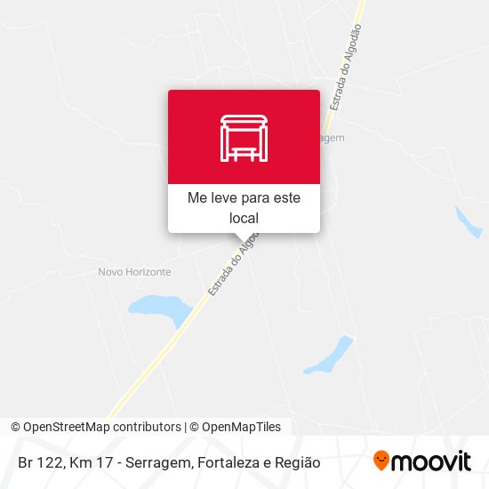 Br 122, Km 17 - Serragem mapa