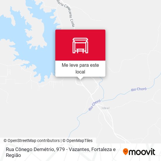 Rua Cônego Demétrio, 979 - Vazantes mapa