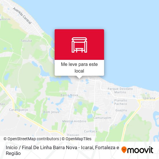 Início / Final De Linha Barra Nova - Icaraí mapa