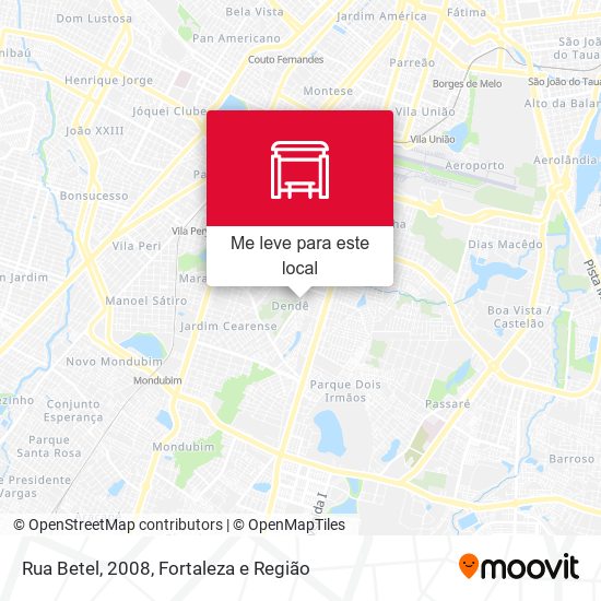 Rua Betel, 2008 mapa