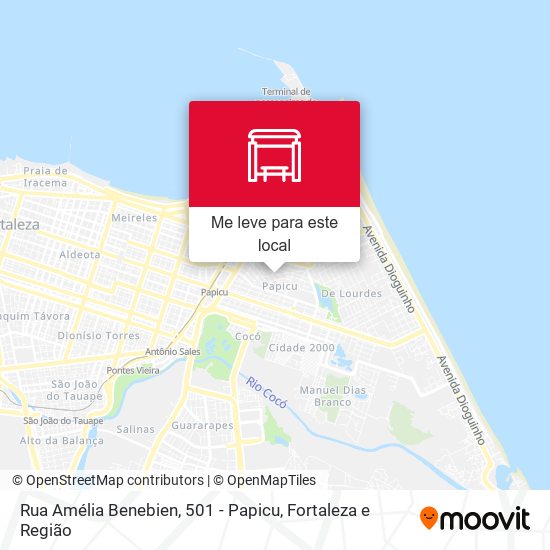 Rua Amélia Benebien, 501 - Papicu mapa