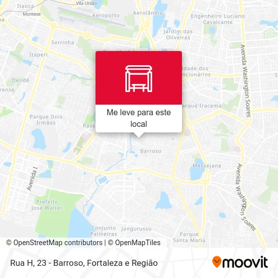 Rua H, 23 - Barroso mapa