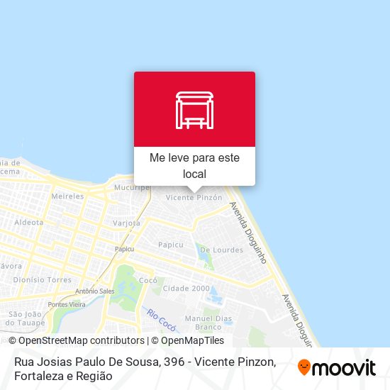 Rua Josias Paulo De Sousa, 396 - Vicente Pinzon mapa