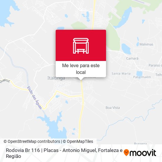 Rodovia Br 116 | Placas - Antonio Miguel mapa