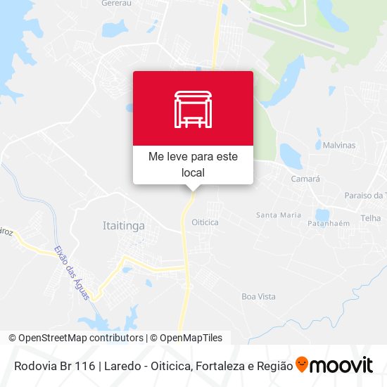 Rodovia Br 116 | Laredo - Oiticica mapa