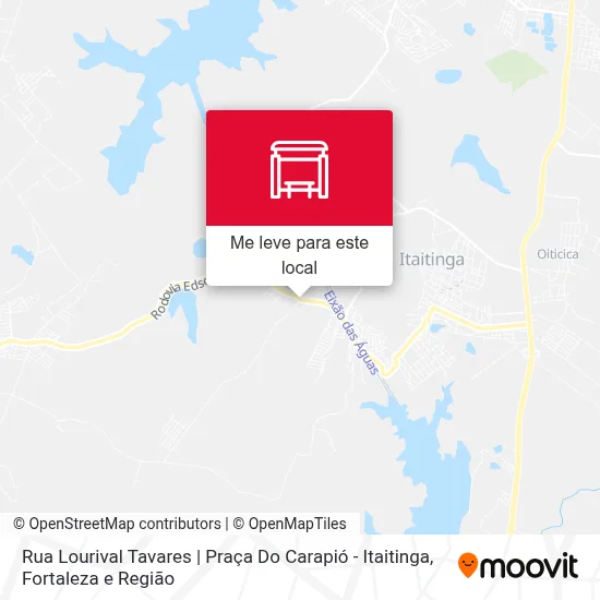 Rua Lourival Tavares | Praça Do Carapió - Itaitinga mapa