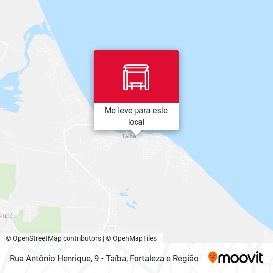 Rua Antônio Henrique, 9 - Taíba mapa