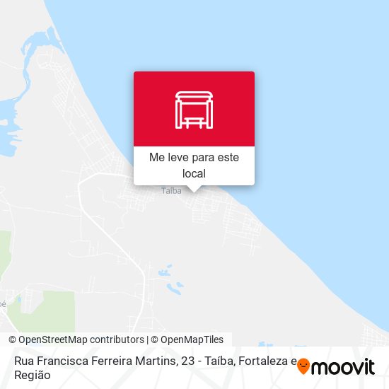 Rua Francisca Ferreira Martins, 23 - Taíba mapa