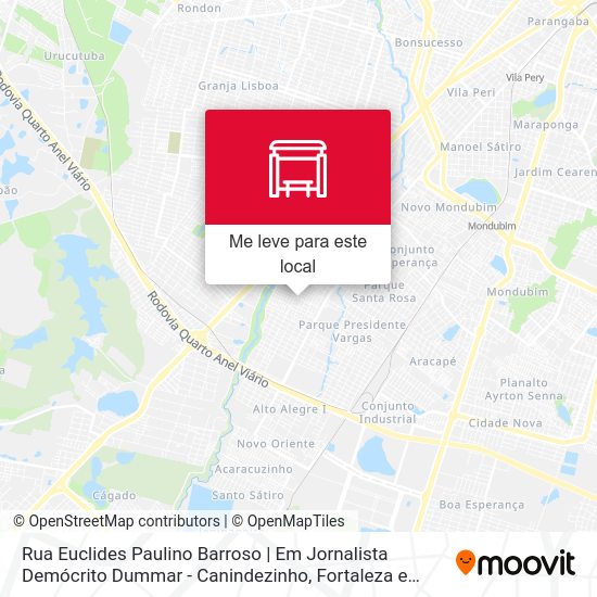 Rua Euclides Paulino Barroso | Em Jornalista Demócrito Dummar - Canindezinho mapa