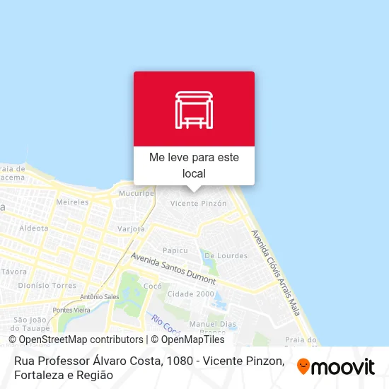 Rua Professor Álvaro Costa, 1080 - Vicente Pinzon mapa