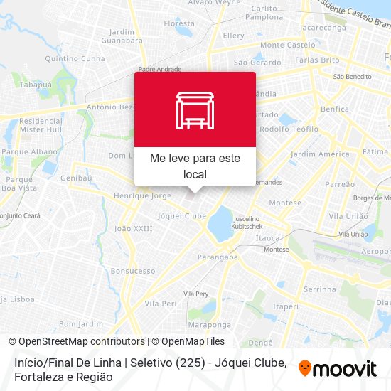 Início / Final De Linha | Seletivo (225) - Jóquei Clube mapa