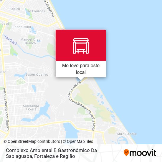 Complexo Ambiental E Gastronômico Da Sabiaguaba mapa