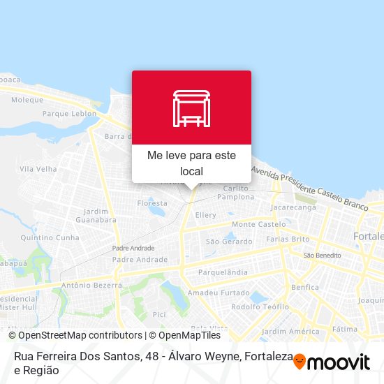 Rua Ferreira Dos Santos, 48 - Álvaro Weyne mapa