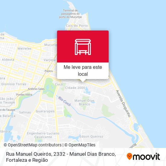 Rua Manuel Queirós, 2332 - Manuel Dias Branco mapa