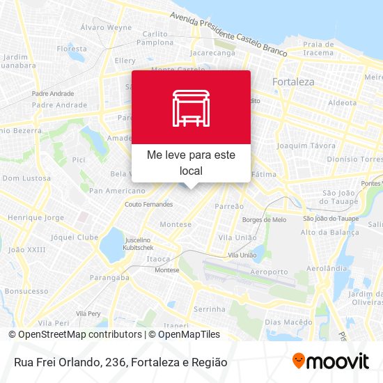 Rua Frei Orlando, 236 mapa