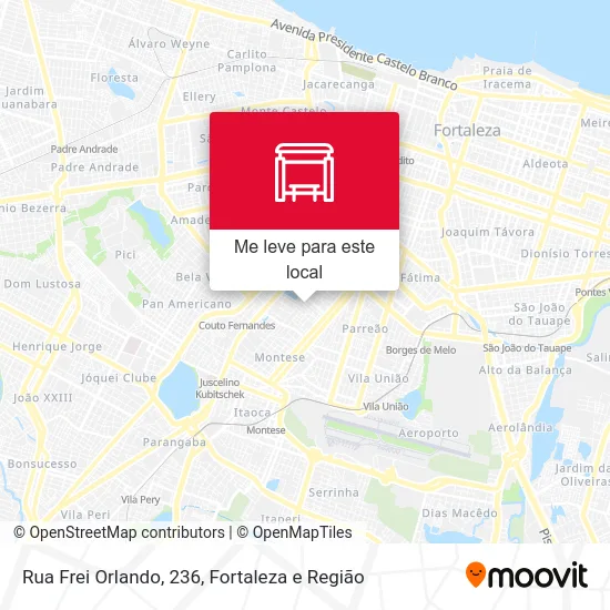 Rua Frei Orlando, 236 mapa