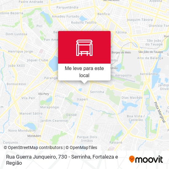 Rua Guerra Junqueiro, 730 - Serrinha mapa
