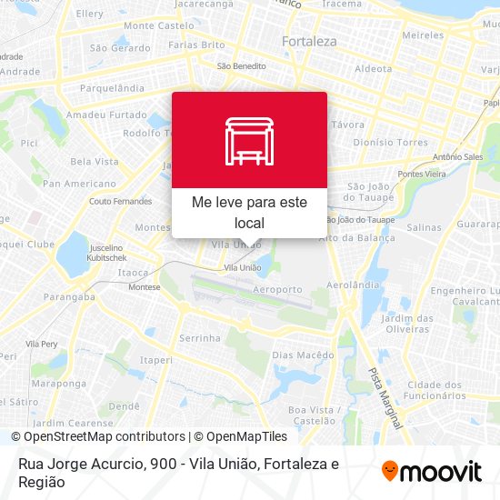Rua Jorge Acurcio, 900 - Vila União mapa