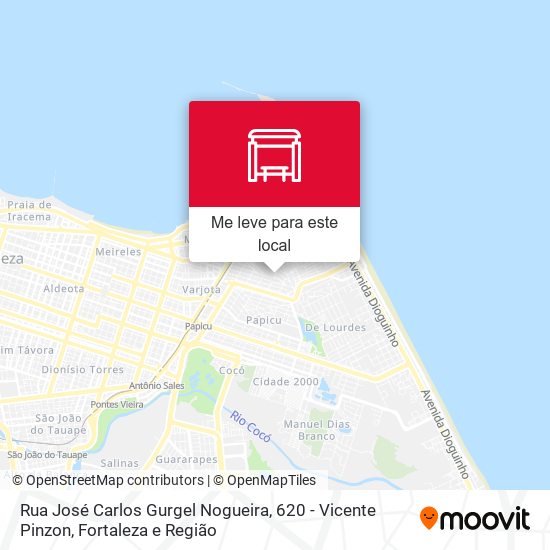 Rua José Carlos Gurgel Nogueira, 620 - Vicente Pinzon mapa