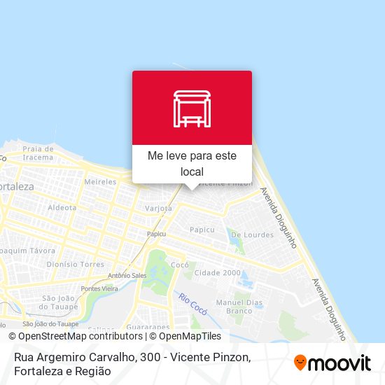 Rua Argemiro Carvalho, 300 - Vicente Pinzon mapa