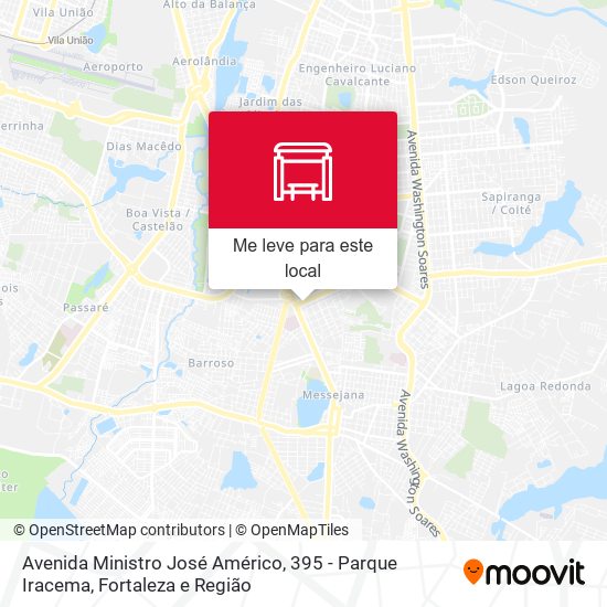 Avenida Ministro José Américo, 395 - Parque Iracema mapa