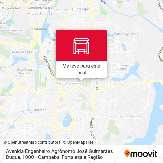 Avenida Engenheiro Agrônomo José Guimarães Duque, 1000 - Cambeba mapa