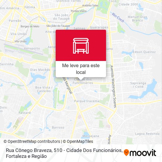 Rua Cônego Braveza, 510 - Cidade Dos Funcionários mapa