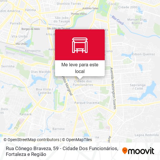 Rua Cônego Braveza, 59 - Cidade Dos Funcionários mapa