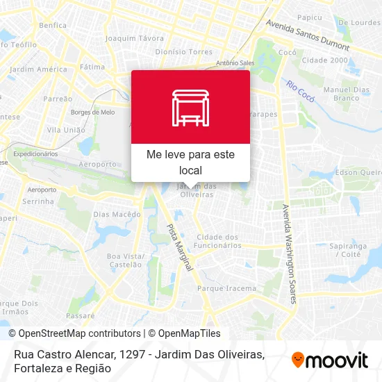 Rua Castro Alencar, 1297 - Jardim Das Oliveiras mapa