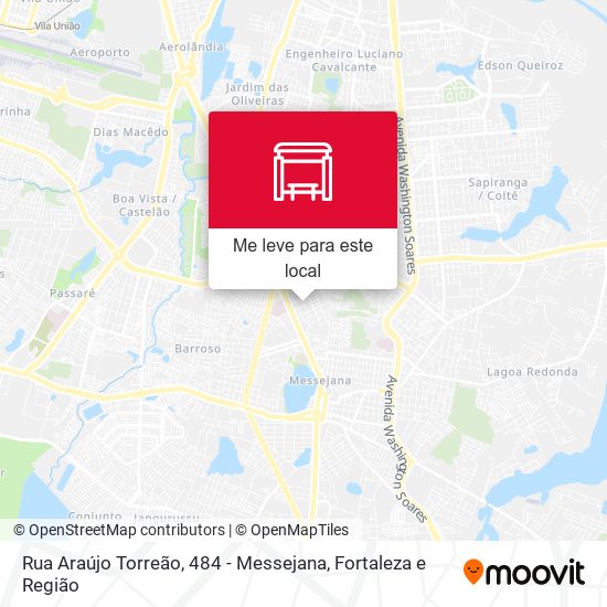 Rua Araújo Torreão, 484 - Messejana mapa