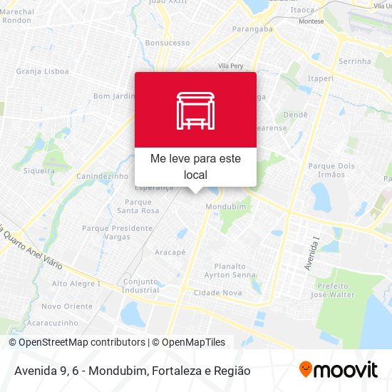 Avenida 9, 6 - Mondubim mapa