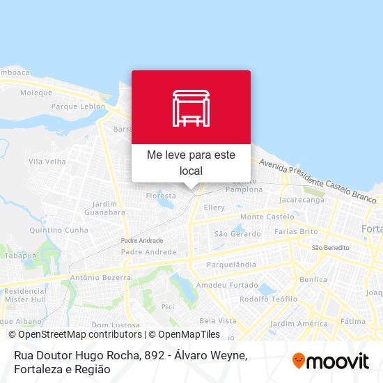 Rua Doutor Hugo Rocha, 892 - Álvaro Weyne mapa