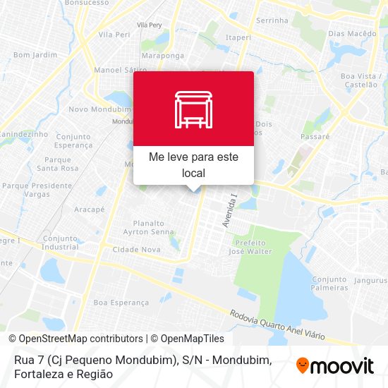 Rua 7 (Cj Pequeno Mondubim), S / N - Mondubim mapa
