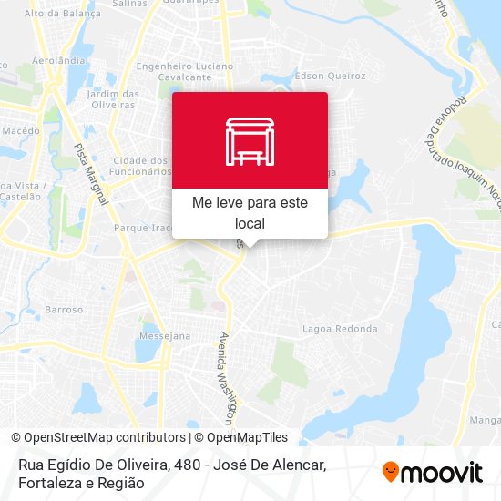 Rua Egídio De Oliveira, 480 - José De Alencar mapa