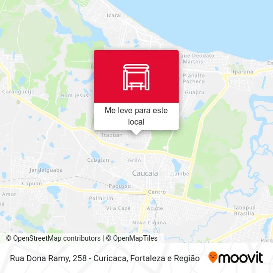 Rua Dona Ramy, 258 - Curicaca mapa