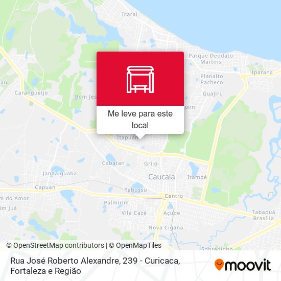 Rua José Roberto Alexandre, 239 - Curicaca mapa