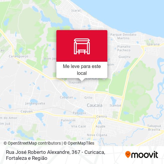 Rua José Roberto Alexandre, 367 - Curicaca mapa