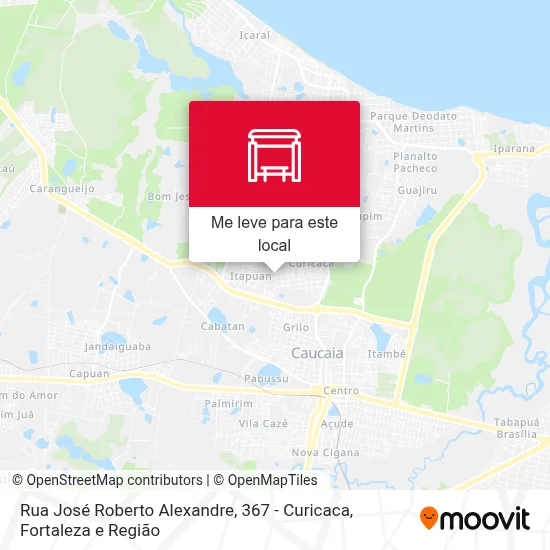 Rua José Roberto Alexandre, 367 - Curicaca mapa