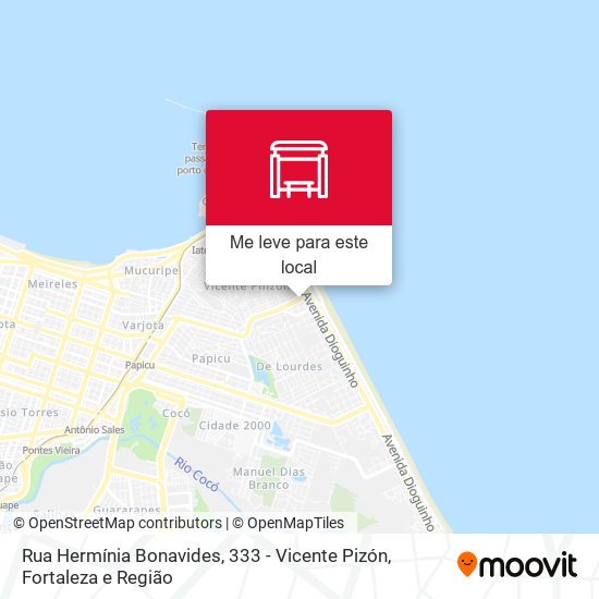 Rua Hermínia Bonavides, 333 - Vicente Pizón mapa