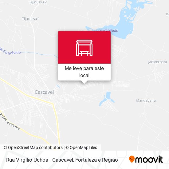 Rua Virgílio Uchoa - Cascavel mapa