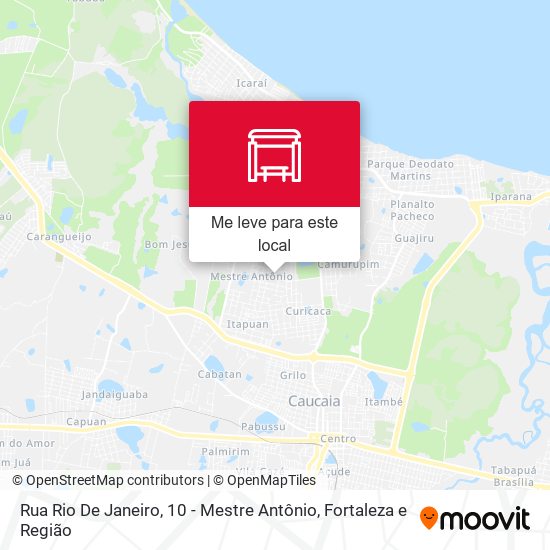 Rua Rio De Janeiro, 10 - Mestre Antônio mapa