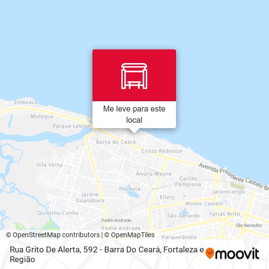 Rua Grito De Alerta, 592 - Barra Do Ceará mapa