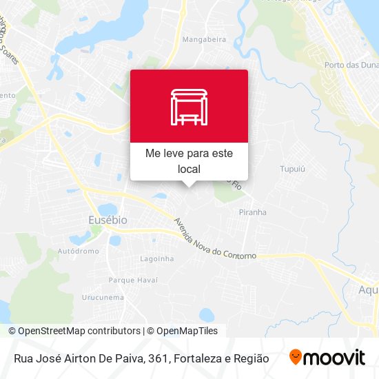 Rua José Airton De Paiva, 361 mapa