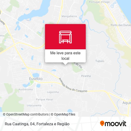 Rua Caatinga, 04 mapa