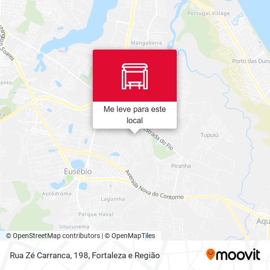 Rua Zé Carranca, 198 mapa