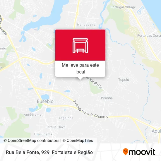 Rua Bela Fonte, 929 mapa